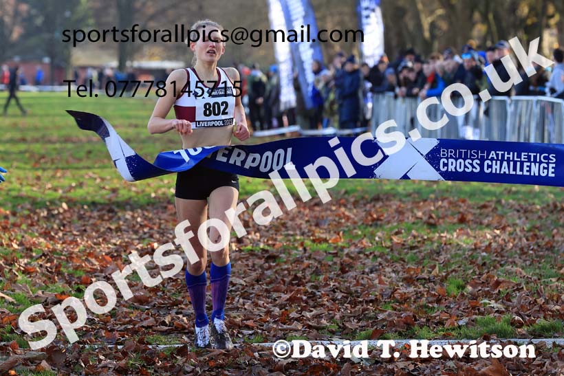 Womens Under-17s and IAAF Junior Women (Under-20s), 2023 British Athletics Cross Challenge, Sefton Park, Liverpool. Photo: David T. Hewitson/Sports for All Pics